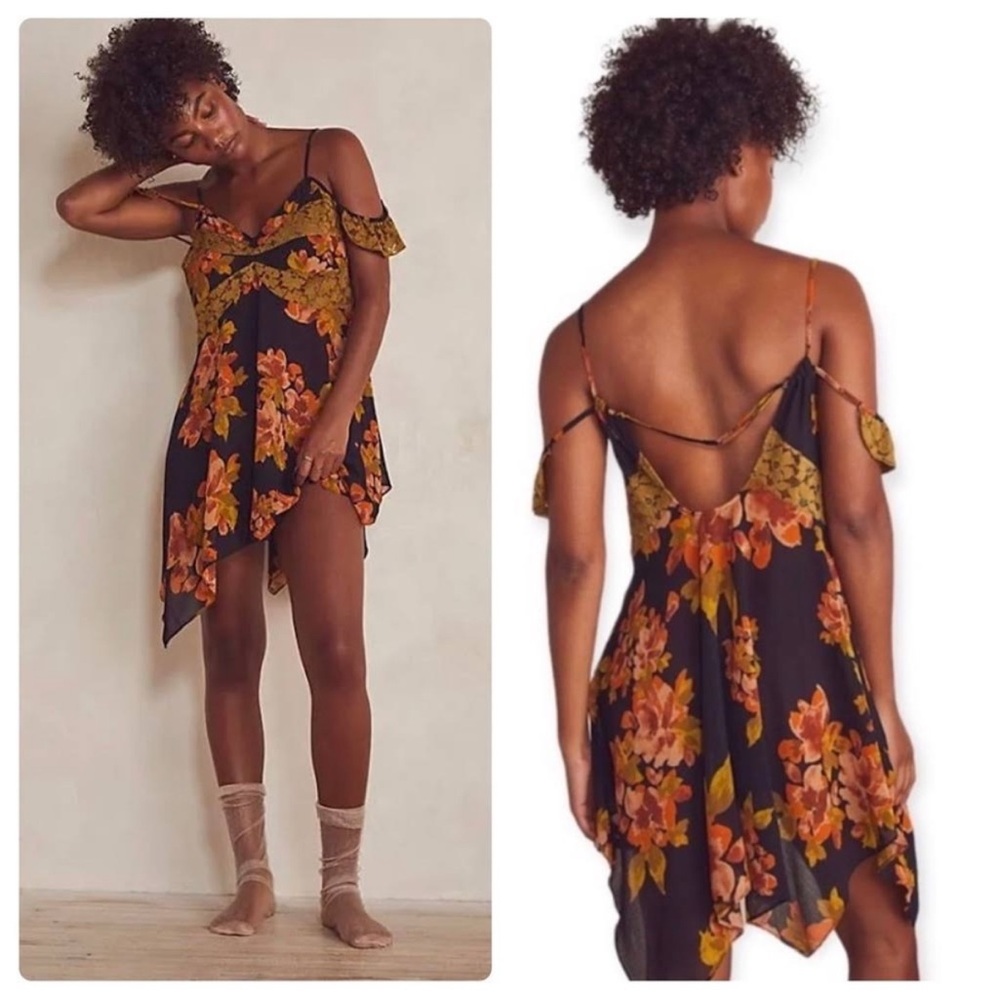 Free People Intimately Sheer Monday Morning Trapeze Slip Dress